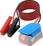 6Ft Jumper Cable Clamps Kit for Bosch 18V GBA Series Battery Jumper Starter Automotive Booster Cables 12AWG Power Tool Line for Car Riding Mower Motorcycle