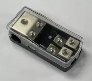 Mini ANL Fuse Holder 2 Way Fuse Holder with 2 fuses for Car Stereo