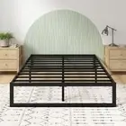Zinus Quick Lock Queen Smart Bed Base Mattress Metal Frame Foundation Black