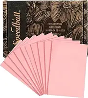 Speedball Speedy-Carve Block Printing Carving Block, Rectangle, Pink, 4 x 6 Inches (10-Pack)