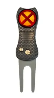 Xmen X-Men Logo Marvel Golf Ball Marker w/ Premium Switchblade Divot Tool