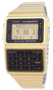Casio Digital Databank Multi-Lingual Stainless Steel DBC-611G-1DF Mens Watch