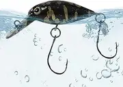 Crank Bait for Perch - Surface Water Bait with Hooks | Minnow From Crank Floating Bait, Artificial for Freshwater and Salt Water