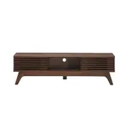 Camille Wooden Lowline Entertainment Unit TV Stand 150cm - Walnut