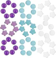 KOMBIUDA 100pcs Star Shaped Colorful Balls for Playpen for Ball Pits Pool Parties Beach Gatherings and Indoor Play Vibrant Fun and Versatile Use
