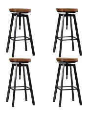 [Levede] Set of 4 Industrial Bar Stool