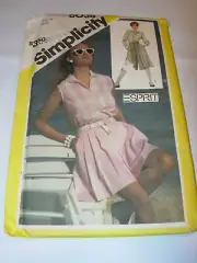 WOMENS UNCUT SIMPLICITY 6036 Sewing Pattern CASUAL SHIRT BLOUSE SHORTS SIZE 10