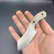 LOT OF 5PCS MINI CLEAVER KNIFE BLANK BLADES STAINLESS STEEL FULL TANG