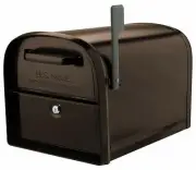 Locking Mailbox Security Box Prevents Phishing Small Parcel Size 2 Doors Steel