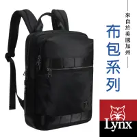 在飛比找momo購物網優惠-【Lynx】美國山貓輕量防潑水斜紋尼龍布包 多隔層機能 電腦