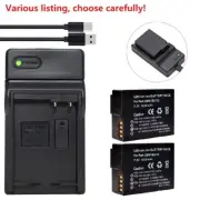 DMW-BLC12 Battery or USB Charger for Panasonic Lumix DMC-GX8K G5 G6 G7 G81 G85