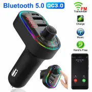 Wireless Adapter FM Transmitter MP3 Radio 2 USB Charger Car Kit for Bluetooth