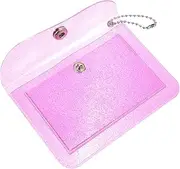 [SAFIGLE] Purse for Women PVC Coin Purse Button Closure Compact and Portable for Girls and Ladies