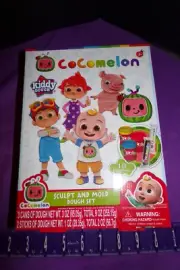 Cocomelon Kiddy Dough 10 piece Set Sculp and Mold Dough Kit