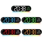 Elegant LED Clock with Colorful Lights and Remote Control for Easy Use