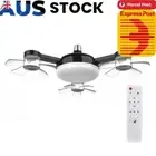 2 In 1 Drone Fan with Dimming LED Light Remote Control Hanging Fan (3 Heads)
