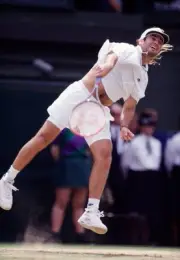 Andre Agassi USA at the Wimbledon Lawn Tennis Championships at the- Old Photo 8