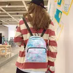 爆款-書包女雙肩包韓國迷你小型潮包新款揹包 後揹包 學生 迷你揹包  鐳射後揹包