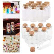 128pc Mini Glass Jars Cork Lid Storage Containers Crafts Wedding Favors Sand Jar