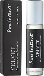Pure Instinct VELVET The Original Pheromone Infused Essential Oil Perfume Cologne - For Him Men - TSA Ready