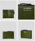 Karl Lagerfeld x Amber Valletta - Alleta Zipped Cardholder Wallet -Vegan Leather