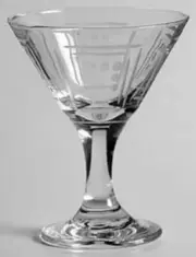 *Princess House Aston Cocktail/Cordial Crystal Clear Etched Glasses, Set Of 8*