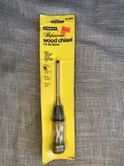 Stanley No. 16-604 Professional Wood Chisel 1/4'' Wide New Old Stock