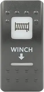 Switch Boss Winch In (Arrow Down) Rocker Switch Cover Only - White