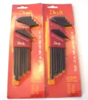 2 SAE 12pc DO IT BEST BALL END ALLEN HEX KEY WRENCH SETS STANDARD