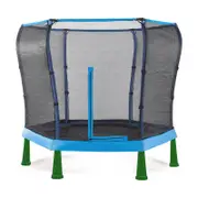 Plum Play AU 7ft Junior Jumper Trampoline Springsafe Enclosure Ages 3-7y - Blue