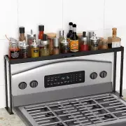Spice Rack Shelf for Kitchen Stove, Adjustable 27 to 33 Inch Spice Rack Organ...