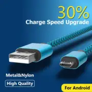 1M/2M Strong Braided Micro USB Data Charger Cable Cord For Android Samsung S7 6