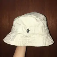 在飛比找蝦皮購物優惠-Polo Ralph Lauren 米白漁夫帽