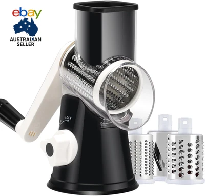 Manual Cheese Grater Vegetable Slicer with Handle, Speed round Mandoline Potato