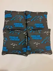 4 Cornhole Bag Set Corn Hole Carolina Panthers BLK