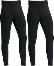 [Lanbaosi] 2 Packs Thermal Underwear Men Warm Long Jobhs Winter Ski Wear Base Layer Soft Leggings Pants Pants