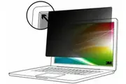 3M Bright Screen Privacy Filter for 14 inch Full Screen Laptop with 3M COMPLY Adhesive Strips, 16:9 BP140W9E
