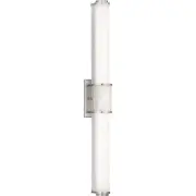 Phase 1.2 LED Collection 36 Brushed Nickel White Shade Modern Bath Vanity Light