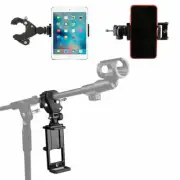 Music Microphone Straight Stand Cellphone Tablet PC Ipad Mount Holder Adjustable