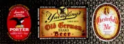 3 NOS D.G. YUENGLING 1-PORTER, 1-CHESTERFIELD ALE, & 1 OLD GERMAN BEER LABELS.