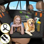 Dog Car Seat for Back Seat – 100% Waterproof Extender, Hard Bottom, Scratchproof