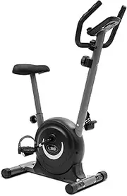 [LSG] ERG-200 Exercise Bike with 1 to 8 Levels of Variable Manual Resistance, LCD Display with Workout Data, Pulse Sensors, Heavy-Duty Magnetic Flywheel, Comfort Saddle, Tablet Stand & Transport Wheels