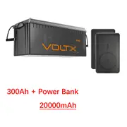 VoltX 12V 300Ah Lithium Battery LiFePO4 RV 4WD 300A BMS 2x 10000mAh 15W Magnetic Power Bank
