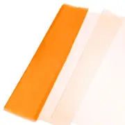 19" by 10.9 Yard Tulle Fabric Backdrop Curtains for Decor Wedding, Orange