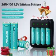 1.5V TYPE-C Rechargeable AA Lithium Battery 3600mwh Li-ion Batteries Charger Lot