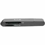 Eaton U352-000-SD USB 3.0 SuperSpeed SD MicroSD SDHC SDXC MMC Memory Card Reader