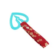 Car Accs JDM S Broken Heart TSURIKAWA Teal Ring Red Flowers Nylon Handle Strap