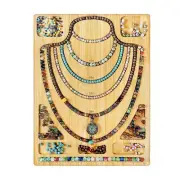 Jewelry Beading Tray Wooden Bead Board for Bracelets, Necklaces Making