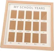 Kisangel School Years Photo Collage Frame Growth Record Display Holder Year present for Elegant Design for Home Decor for School Memories
