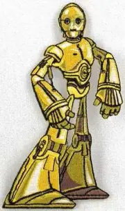 Star Wars C-3PO (C3PO) Cartoon Art Embroidered Patch